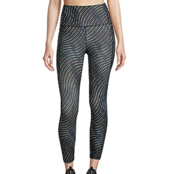 Xersion Blue Dot Train Women's High Rise Quick Dry 7/8 Ankle Leggings M L XL XXL - Picture 1 of 11